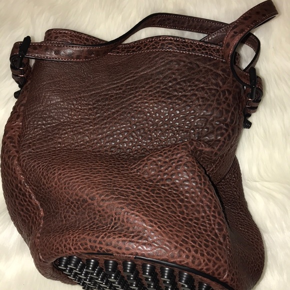 🏷ALEXANDER WANG PEBBLED DIEGO RAISIN COLOR - Picture 4 of 8